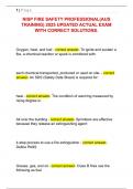 NISP FIRE SAFETY PROFESSIONAL&lpar;AUS  TRAINING&rpar; 2025 UPDATED ACTUAL EXAM  WITH CORRECT SOLUTIONS&period; 
