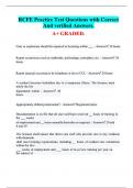 RCFE Practice Test Questions with Correct  And verified Answers&period;  A&plus; GRADED&period; 