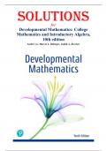 Developmental Mathematics&colon; College Mathematics and Introductory Algebra &ndash; 10th Edition &ndash; Bittinger & Beecher &ndash; Complete Solutions Manual