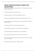 RPhS CERTIFICATION & PRACTICE QUESTIONS 2025&period; 457 Questions And Answers 