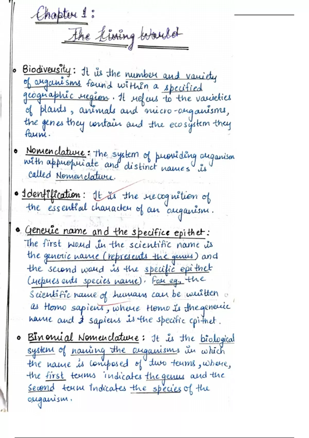 Best Handwritten Notes For NEET Preparation (class 11th) - Biology ...