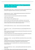 NURS 306 Final Exam 1Test Questions All Solved Correct&period;