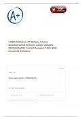 CHEM 120 Exam &num;1 Multiple Choice Questions And Answers Latest Updates 2025&sol;2026 With Correct Answers 100&percnt; With Complete Solutions 