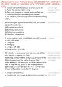 CNA Chapter 18 exam ACTUAL EXAM QUESTIONS WITH COMPLETE SOLUTION GUIDE &lpar;A&plus; GRADED 100&percnt; VERIFIED&rpar; LATEST VERSION 2025&excl;&excl;