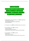 ABFAS BOARD PRACTICE EXAM QUESTIONS WITH CORRECT DETAILED ANSWERS &vert; ALREADY GRADED A&plus;<RECENT VERSION>
