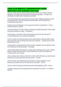 LASER HAIR REMOVAL COMPREHENSIVE EXAMS QUESTIONS AND ANSWERS 2025&sol;2026