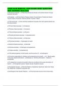 LASER HAIR REMOVAL CORE EXAMS SHEET QUESTIONS AND ANSWERS 2025&sol;2026