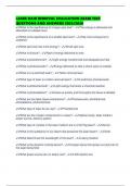 LASER HAIR REMOVAL EVALUATION EXAM TEST QUESTIONS AND ANSWERS 2025&sol;2026