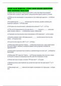 LASER HAIR REMOVAL STUDY GUID EXAMS QUESTIONS AND ANSWERS 2025&sol;2026