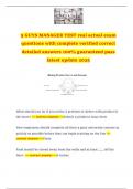 5 GUYS MANAGER TEST real actual exam questions with complete verified correct detailed answers 100&percnt; guaranteed pass latest update 2025