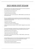 2025 HESI EXIT EXAM 