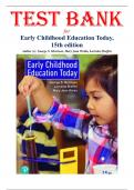 Early Childhood Education Today &ndash; 15th Edition by George S&period; Morrison &vert; Complete Test Bank