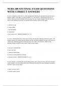 NURS 209 ATI FINAL EXAM QUESTIONS WITH CORRECT ANSWERS