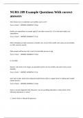 NURS 209 Example Questions With correct answers