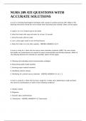 NURS 209 ATI QUESTIONS WITH ACCURATE SOLUTIONS