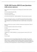 NURS 209 Practice HESI Exam Questions with correct answers