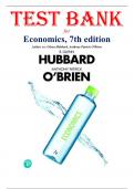 Economics &ndash; 7th Edition by R&period; Glenn Hubbard & Anthony Patrick O&rsquo;Brien &vert; Complete Test Bank 