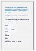 JSO Exam 2025&sol;2026 &vert; Actual comprehensive real exam   questions  and correct  answers &lpar;Expert verified solutions&rpar;  ASSURED SUCCESS&vert;GRADED A&plus;&excl;&excl; &lpar;100&percnt; ACCURATE&rpar;                      GET IT RIGHT&excl;&excl;  