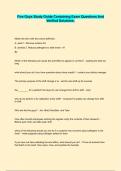 Five Guys Study Guide Containing Exam Questions And Verified Solutions&period;