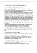 SRNA EXAM 1 QUESTIONS & ANSWERS