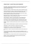 SRNA EXAM 1 QUESTIONS AND ANSWERS