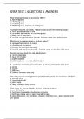 SRNA TEST 2 QUESTIONS & ANSWERS