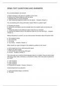 SRNA TEST QUESTIONS AND ANSWERS