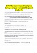S-P2 The Importance of Workplace Safety &lpar; all quiz&plus; tests&rpar; 2025 update&excl;&excl; Graded A&plus;