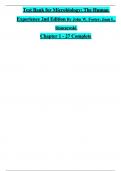 Test Bank for Microbiology&colon; The Human Experience 2nd Edition By John W&period; Foster&semi; Joan L&period; Slonczewski Chapter 1 - 27 Complete