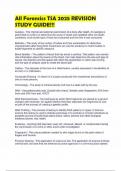 All Forensics TSA 2025 REVISION STUDY GUIDE&excl;&excl;&excl;
