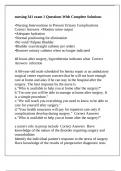 nursing 341 exam 1 Questions With Complete Solutions