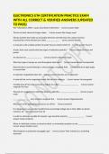 ELECTRONICS ETA CERTIFICATION PRACTICE EXAM WITH ALL CORRECT & VERIFIED ANSWERS &lpar;UPDATED TO PASS&rpar;
