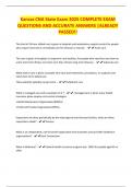 Kansas CNA State Exam 2025 COMPLETE EXAM QUESTIONS AND ACCURATE ANSWERS &vert;ALREADY PASSED&excl;