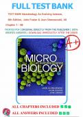 Test Bank For Microbiology An Evolving Science&comma; 6th Edition&period; By John Foster&comma; Erik R&period; Zinser & Joan Slonczewski&period;&vert;&vert;All chapters 1-28 included&period;