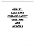 OPM1501 EXAM PACK 2025