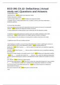 ECO 391 Ch&period;12- Dellachiesa &vert; Actual study set &vert; Questions and Answers