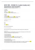 ECO 391 - EXAM &num;1 &vert; Latest study set &vert; Questions and Answers