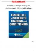 Full Test Bank for Essentials of Strength Training and Conditioning 4th Edition Haff &sol; All Chapters 1 - 24&comma; Newest Edition