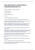 NUR 2030 EXAM 1 QUESTIONS & ANSWERS&lpar;GRADED A&plus;&rpar;