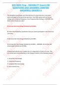 SOS NERC Prep - RElIABILITY Exam&vert; 200  QUESTIONS AND ANSWERS VERIFIED  ANSWERS GRADED A&plus;