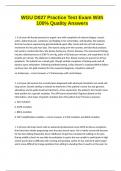 WGU D027 Practice Test Exam With 100&percnt; Quality Answers