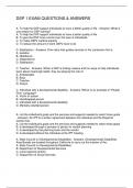 DSP 1 EXAM QUESTIONS & ANSWERS