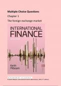 test bank&comma; practice questions&colon; International Finance&comma; Keith Pilbeam&comma; 5e - &lpar;2025 update&rpar;