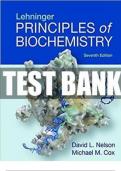 Test Bank For Lehninger Principles of Biochemistry&comma; 7th Edition by Nelson