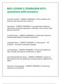 BIO 1 EXAM 1 &lpar;YEARGAIN UCF&rpar; questions with answers