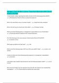 Manager's Food Handler's License- Texas Exam&vert;Questions With Correct Answers&vert;Verified