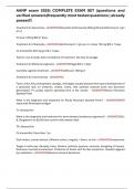 AANP exam 2025&vert; COMPLETE EXAM SET &lpar;questions and verified answers&rpar;frequently most tested questions &vert; already passed&excl;&excl;