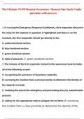 The Ultimate TCFP Hazmat Awareness &sol; Hazmat Ops Study Guide questions with answers