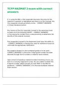 TCFP HAZMAT 2 exam with correct answers