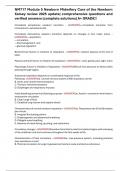 NM717 Module 5 Newborn Midwifery Care of the Newborn Kelsey review 2025 update